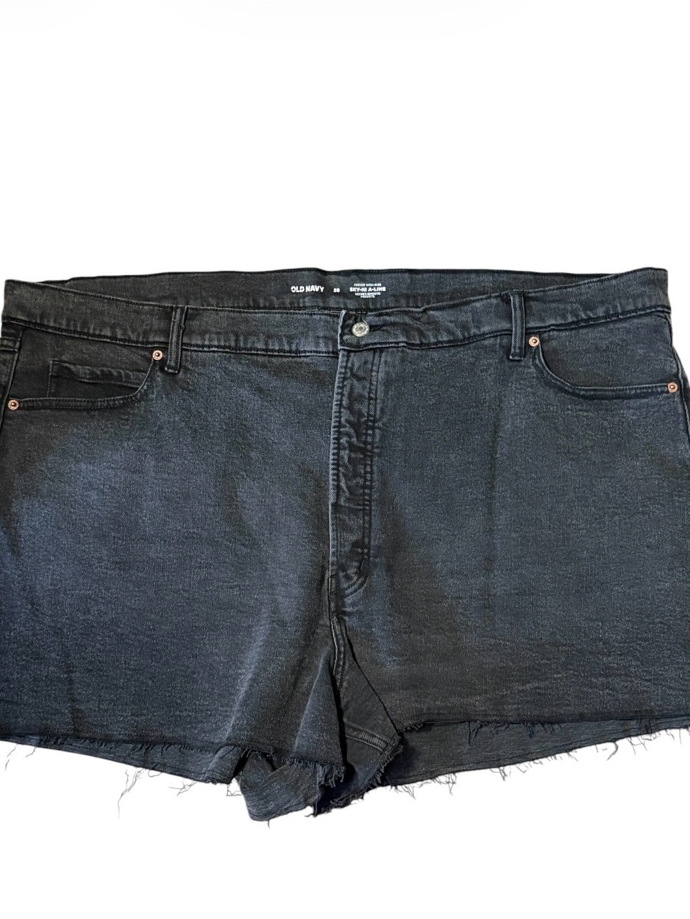 🛑LAST CHANCE🛑Old Navy Black Frayed Hem Denim Shorts